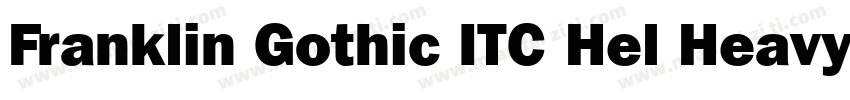 Franklin Gothic ITC Hel Heavy Regul字体转换